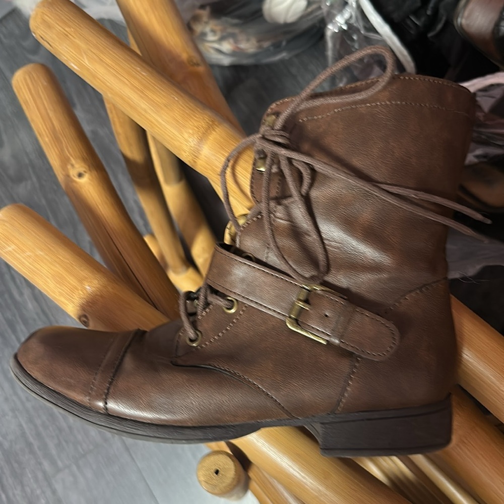 Brown Leather Ankle Boots